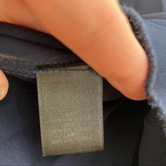 Timo Weiland navy blue maroon pleated midi dress size 10 - Picture 8 of 10